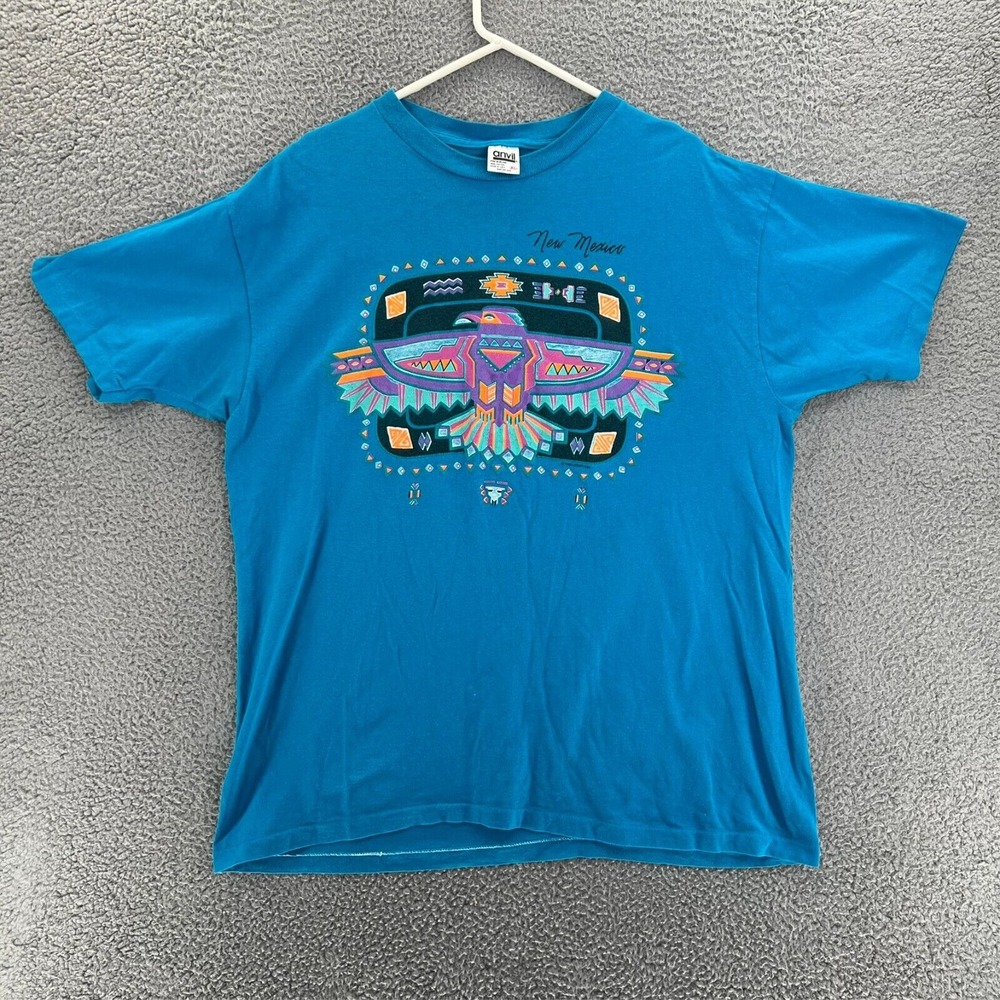 Vintage ANVIL T-Shirt Mens XL NEW MEXICO Graphic Print Single Stitch USA 1985 - Picture 1 of 16